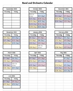 Horario Orquesta