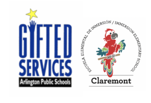 Logotipo das Escolas Públicas de Arlington e da Escola Claremont