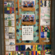 Door decorated for Black History Month inspired by Kente Cloth Designs.